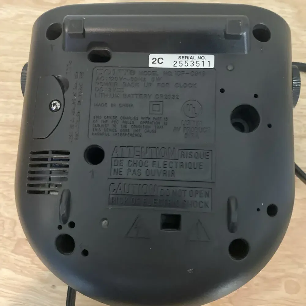 Sony Dream Machine Clock Radio ICF-C318. Tested And Working